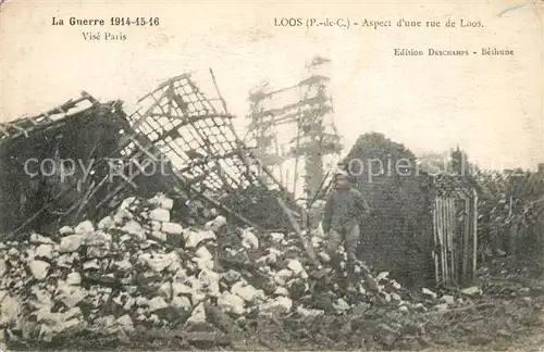 AK / Ansichtskarte Loos_Nord La Grand Guerre 1914 15 16 Soldaten Ruines  Loos_Nord