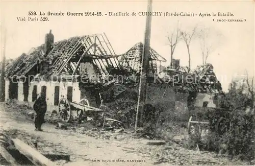 AK / Ansichtskarte Cuinchy Grande Guerre 1914 15 Ruines Distillerie  Cuinchy
