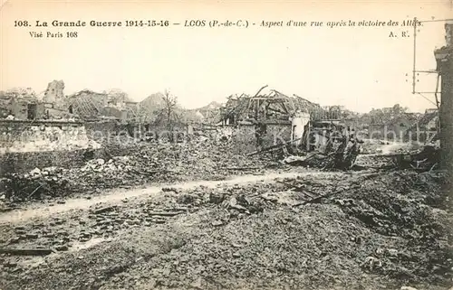 AK / Ansichtskarte Loos en Gohelle Grande Guerre 1914 15 16 Ruines Loos en Gohelle