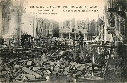 AK / Ansichtskarte Villers au Bois Grande Guerre 1914 15 Ruines Villers au Bois