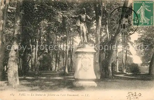 AK / Ansichtskarte Pau Statue de Jeliotte au arc Beaumont Pau