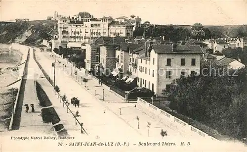 AK / Ansichtskarte Saint Jean de Luz Boulevard Thiers Saint Jean de Luz
