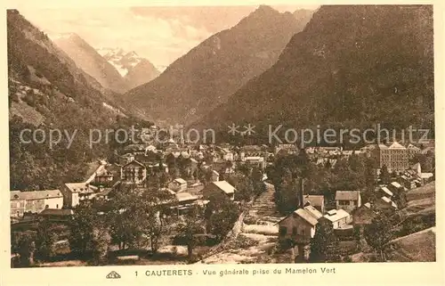 AK / Ansichtskarte Cauterets Vue prise du Mamelon Vert Cauterets