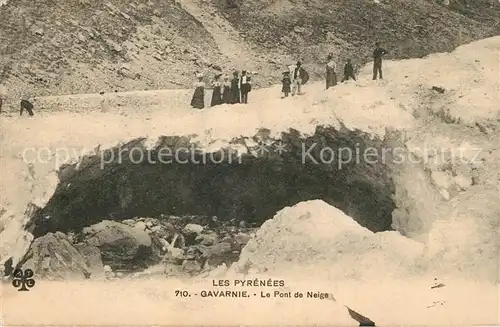 AK / Ansichtskarte Gavarnie_Hautes Pyrenees Pont de Neige Gavarnie Hautes Pyrenees