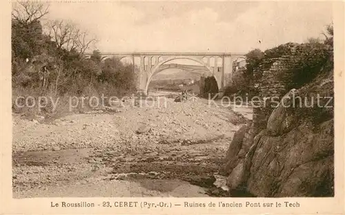 AK / Ansichtskarte Roussillon_Isere Ruines de l`ancien Pont sur le Tech Roussillon Isere