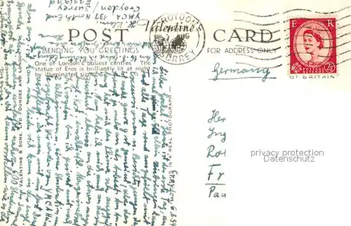 AK / Ansichtskarte London Piccadilly Circus London