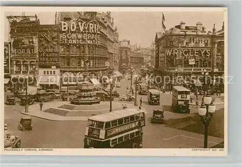 AK / Ansichtskarte London Piccadilly Circus London