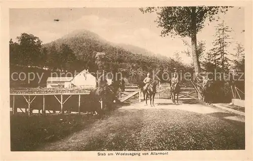AK / Ansichtskarte Allarmont Stab am Westausgang Allarmont
