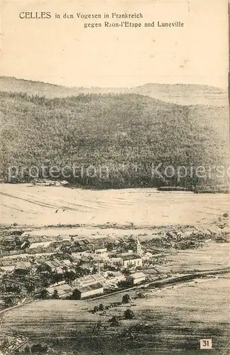 AK / Ansichtskarte Celles sur Plaine mit Raon lEtape und Luneville Celles sur Plaine