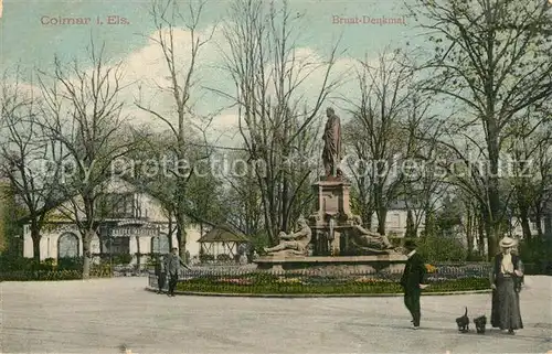 AK / Ansichtskarte Colmar_Haut_Rhin_Elsass Bruat Denkmal Colmar_Haut_Rhin_Elsass