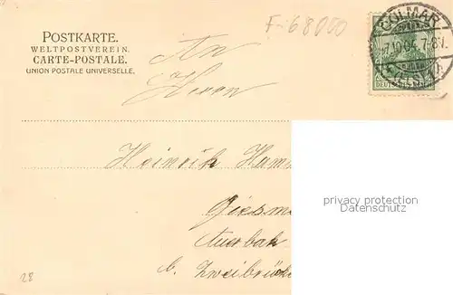 AK / Ansichtskarte Colmar_Haut_Rhin_Elsass Lehrer Seminar I Colmar_Haut_Rhin_Elsass