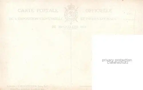AK / Ansichtskarte Exposition_Universelle_Bruxelles_1910 Avenue des Colonies  