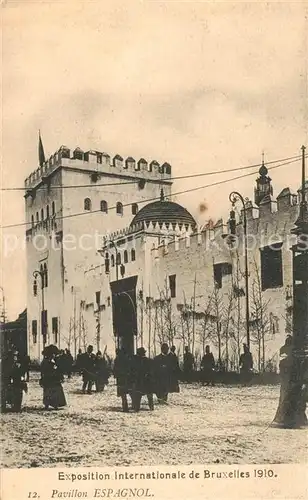 AK / Ansichtskarte Exposition_Universelle_Bruxelles_1910 Pavillon Espagnol  
