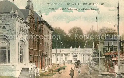 AK / Ansichtskarte Exposition_Universelle_Bruxelles_1910 Pavillon Anvers Maison Rubens  