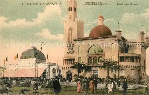 AK / Ansichtskarte Exposition_Universelle_Bruxelles_1910 Pavillon de Monaco 