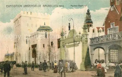 AK / Ansichtskarte Exposition_Universelle_Bruxelles_1910 Pavillon Espagnol  