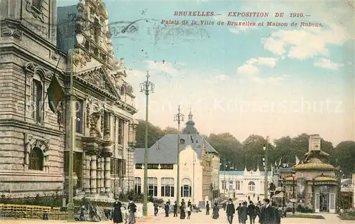 AK / Ansichtskarte Exposition_Universelle_Bruxelles_1910 Palais de la Ville de Bruxelles Maison de Rubens  