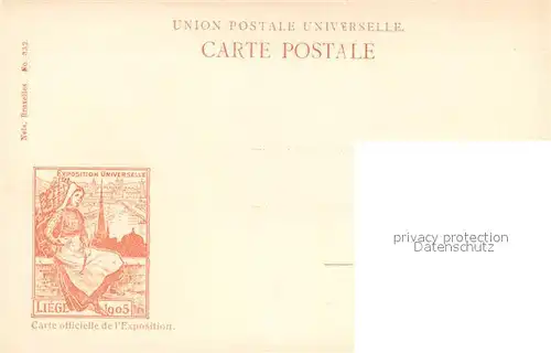 AK / Ansichtskarte Exposition_Universelle_Liege_1905 Palais de la Ville de Liege 