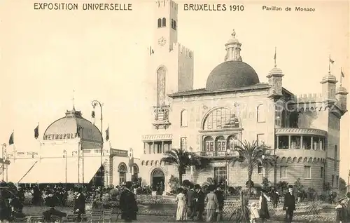 AK / Ansichtskarte Exposition_Universelle_Bruxelles_1910 Pavillon de Monaco  