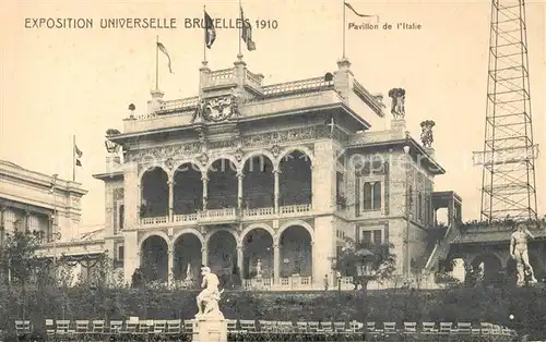 AK / Ansichtskarte Exposition_Universelle_Bruxelles_1910 Pavillon de l Italie  