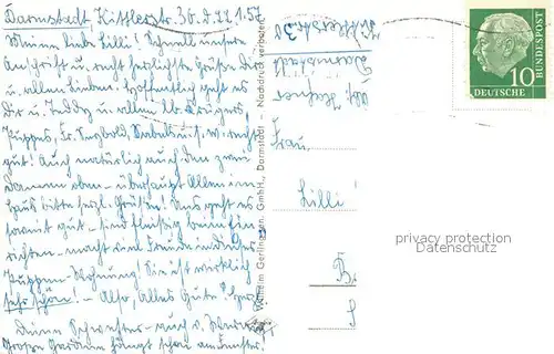 AK / Ansichtskarte Strassenbahn Darmstadt Weisser Turm  