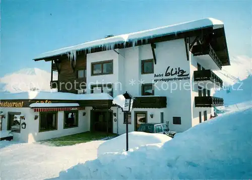 AK / Ansichtskarte Berwang_Tirol Apparthotel Blitz Winter Berwang Tirol