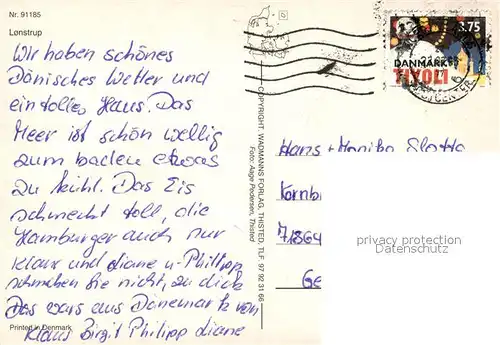 AK / Ansichtskarte Lonstrup Fliegeraufnahme Lonstrup