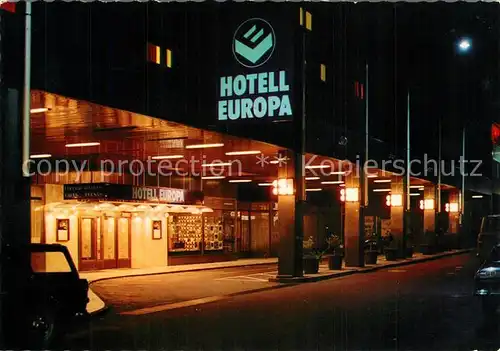 AK / Ansichtskarte Goeteborg Hotell Europa Nacht Goeteborg