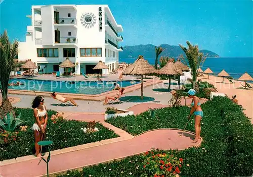 AK / Ansichtskarte Cala_Bona Hotel Gran Sol Schwimmbad Minigolf Strand Cala_Bona