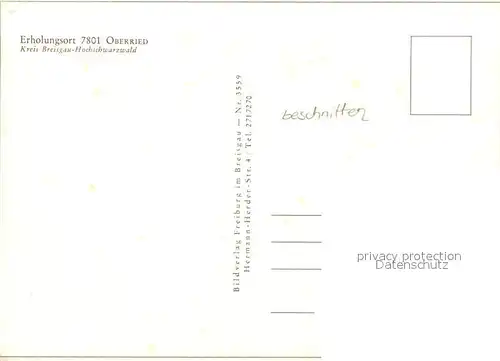 AK / Ansichtskarte Oberried_Breisgau Panorama Kirche Oberried Breisgau