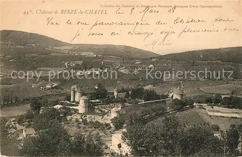 AK / Ansichtskarte Berze le Chatel Panorama et le chateau Berze le Chatel