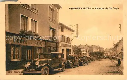 AK / Ansichtskarte Chauffailles Avenue de la Gare Chauffailles