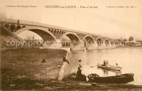 AK / Ansichtskarte Creches sur Saone Pont d Arciat Creches sur Saone