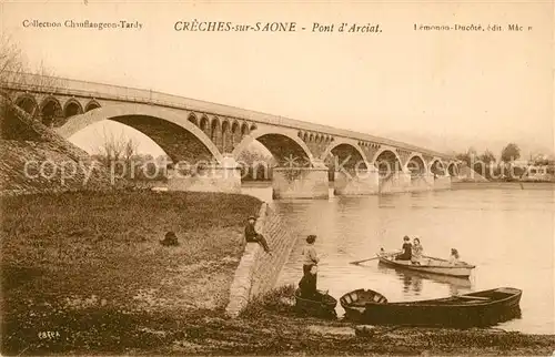 AK / Ansichtskarte Creches sur Saone Pont d Arciat Creches sur Saone