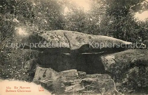 AK / Ansichtskarte Saint Brisson Dolmen Chevresse Granitbloecke Felsen Saint Brisson
