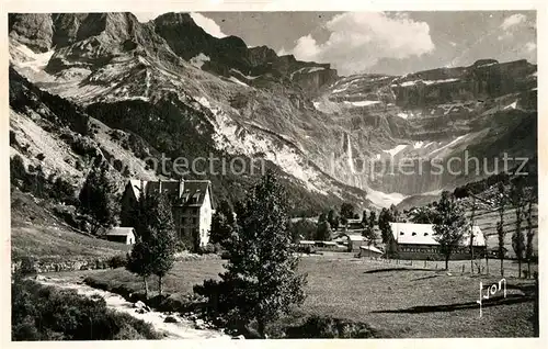 AK / Ansichtskarte Gavarnie_Hautes Pyrenees Le Cirque et l Hotel Gavarnie Hautes Pyrenees