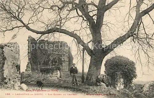 AK / Ansichtskarte La_Barthe de Neste Les Ruines du Chateau La_Barthe de Neste