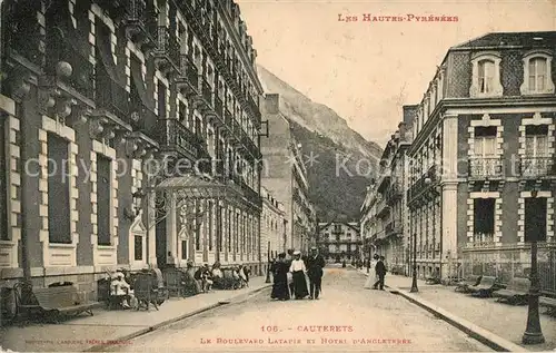 AK / Ansichtskarte Cauterets Boulevard Latapie Hotel d Angleterre Cauterets