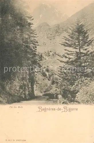 AK / Ansichtskarte Bagneres de Bigorre Panorama Pic du Midi Bagneres de Bigorre