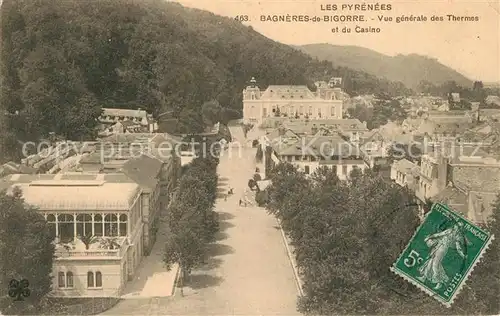 AK / Ansichtskarte Bagneres de Bigorre Vue generale des Thermes et du Casino Bagneres de Bigorre