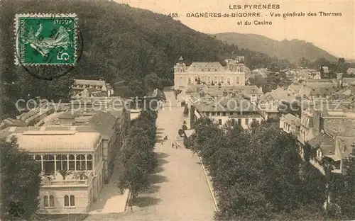AK / Ansichtskarte Bagneres de Bigorre Vue generale des Thermes et du Casino Bagneres de Bigorre