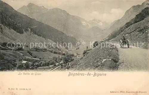 AK / Ansichtskarte Bagneres de Bigorre Panorama Vallee de Gripp et les Pyrenees Bagneres de Bigorre