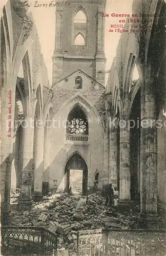 AK / Ansichtskarte Luneville Eglise Ruine Luneville