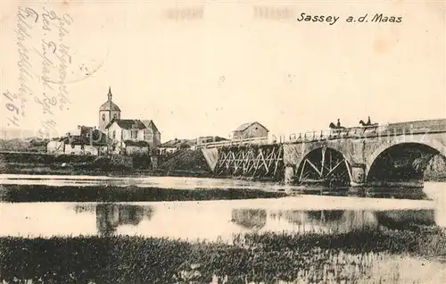 AK / Ansichtskarte Sassey sur Meuse Panorama Bruecke Sassey sur Meuse