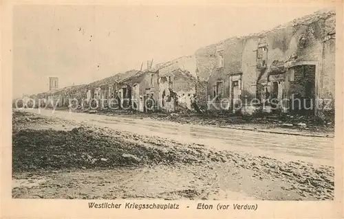 AK / Ansichtskarte Eton_Meuse Westlicher Kriegsschauplatz Eton_Meuse