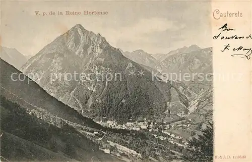 AK / Ansichtskarte Cauterets Vue panoramique prise de la Reine Hortense Pyrenees Cauterets