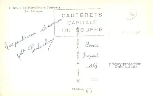 AK / Ansichtskarte Pierrefitte Nestalas Route de Pierrefitte a Cauterets Le Limacon Pyrenees Pierrefitte Nestalas