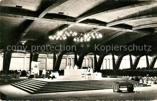 AK / Ansichtskarte Lourdes_Hautes_Pyrenees Basilique Souterraine Saint Pie X Lourdes_Hautes_Pyrenees