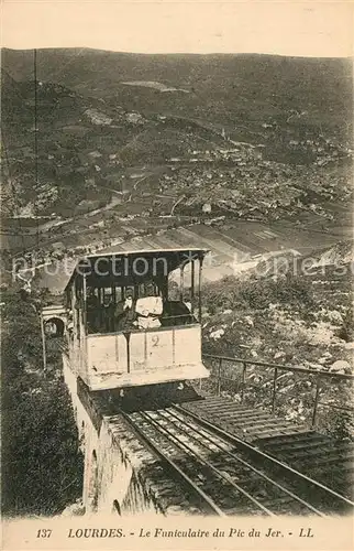 AK / Ansichtskarte Lourdes_Hautes_Pyrenees Funiculaire du Pic du Jer Lourdes_Hautes_Pyrenees
