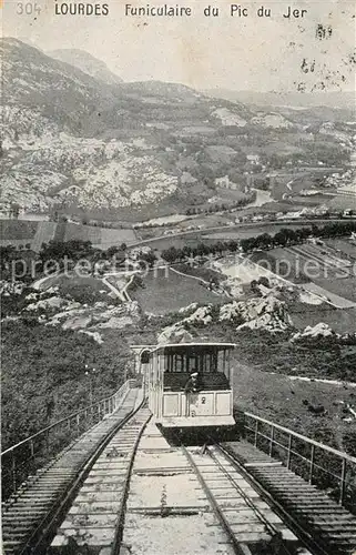 AK / Ansichtskarte Lourdes_Hautes_Pyrenees Funiculaire du Pic du Jer Lourdes_Hautes_Pyrenees